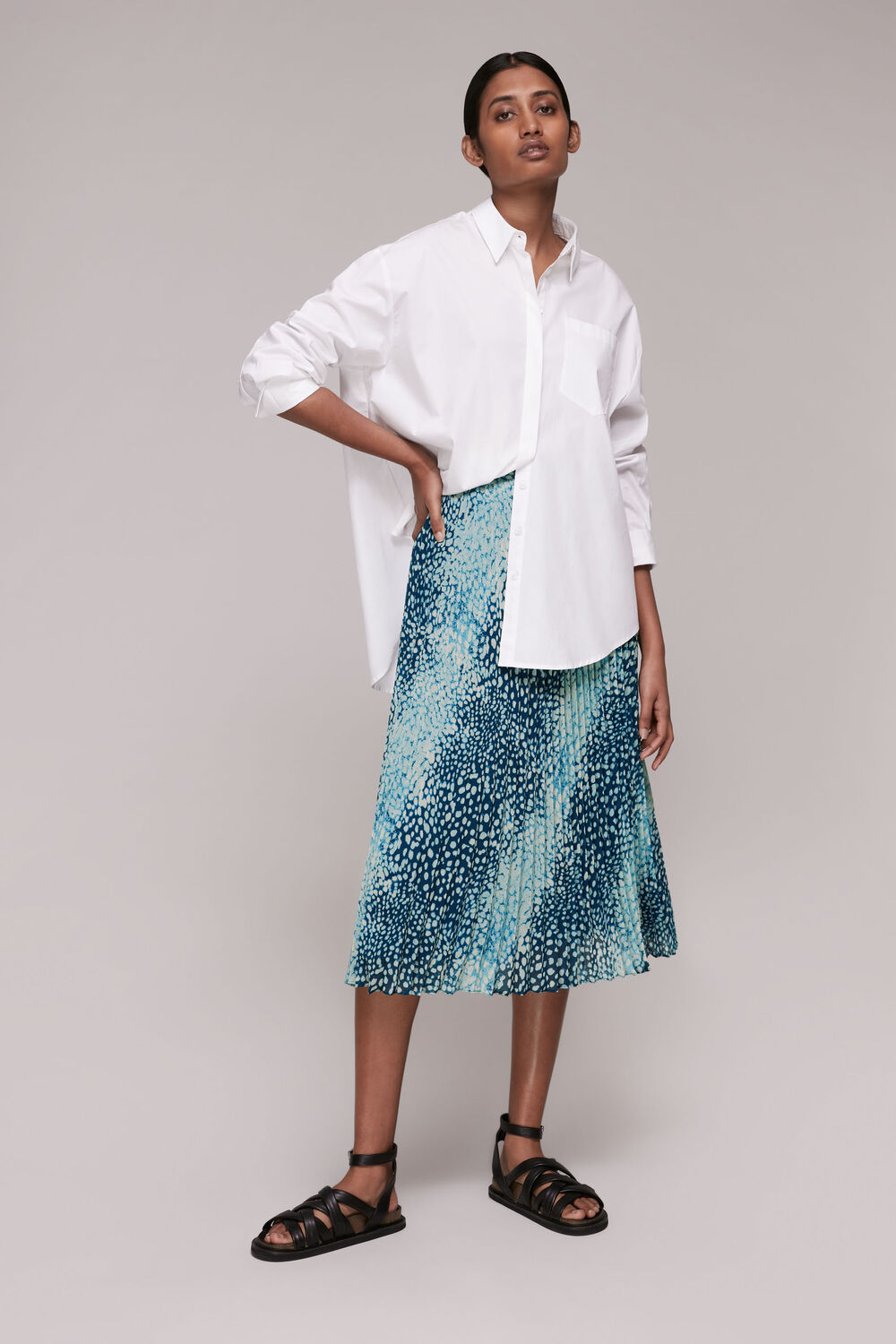 Dalmation Pleated Skirt
