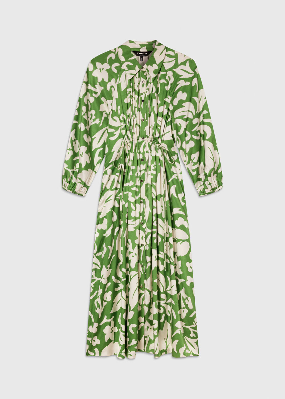 Floral Trapeze Shirt Dress