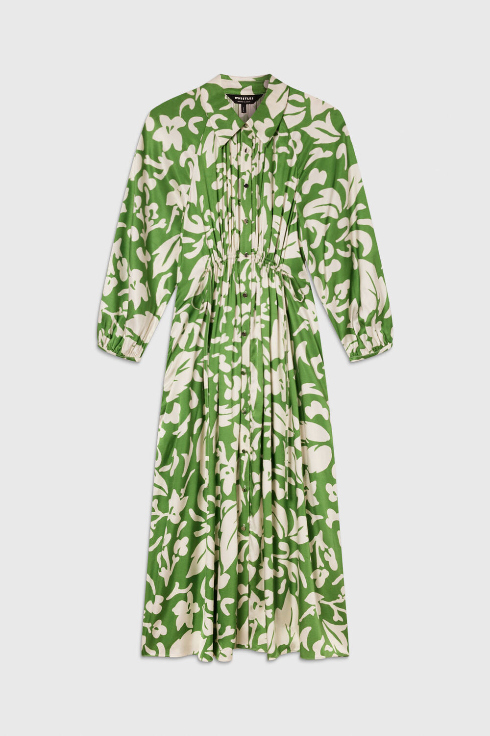 Floral Trapeze Shirt Dress