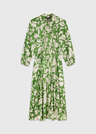 Floral Trapeze Shirt Dress