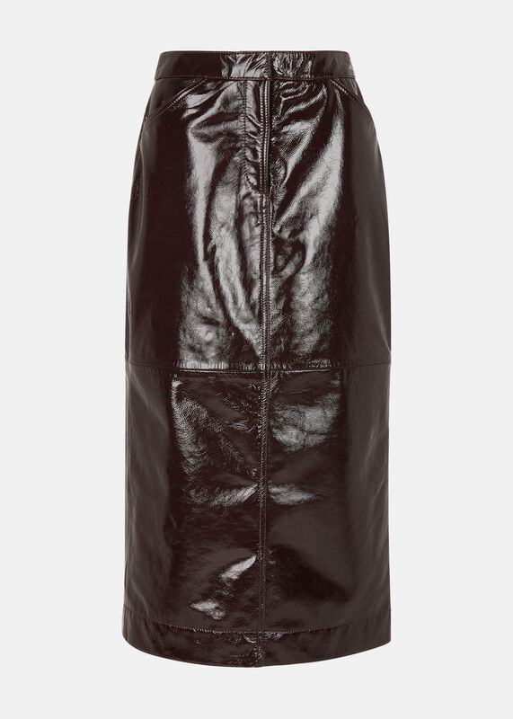 Rachel Patent Leather Skirt