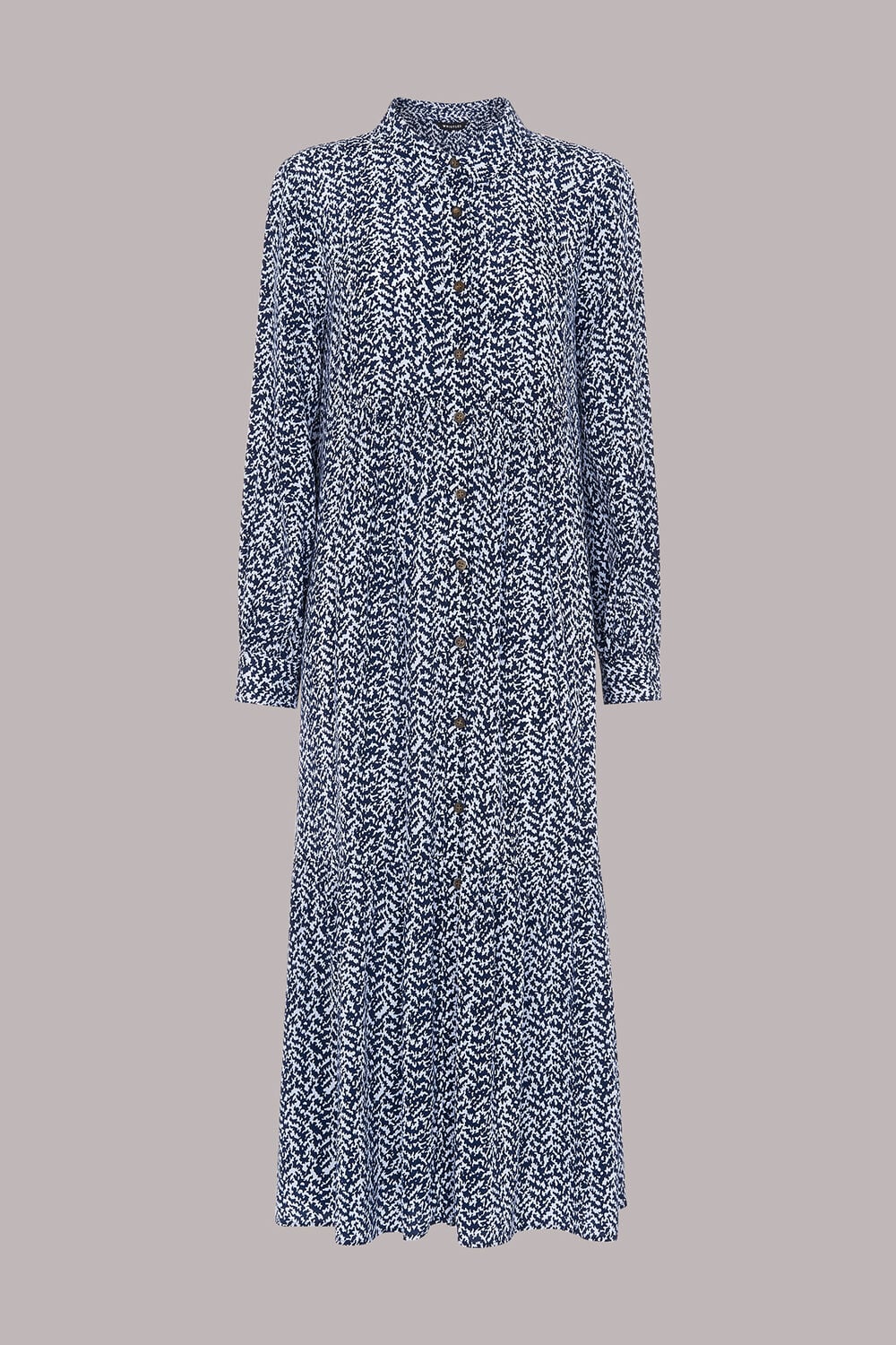 Textured Zig Zag Trapeze Dress