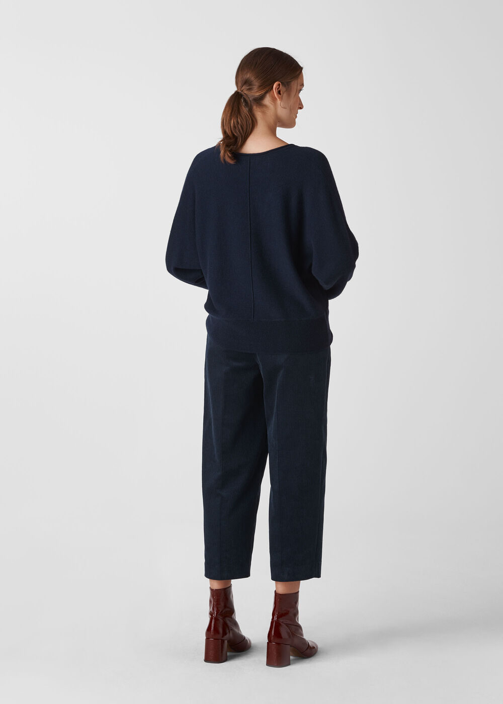 Relaxed Cashmere Sweater Navy