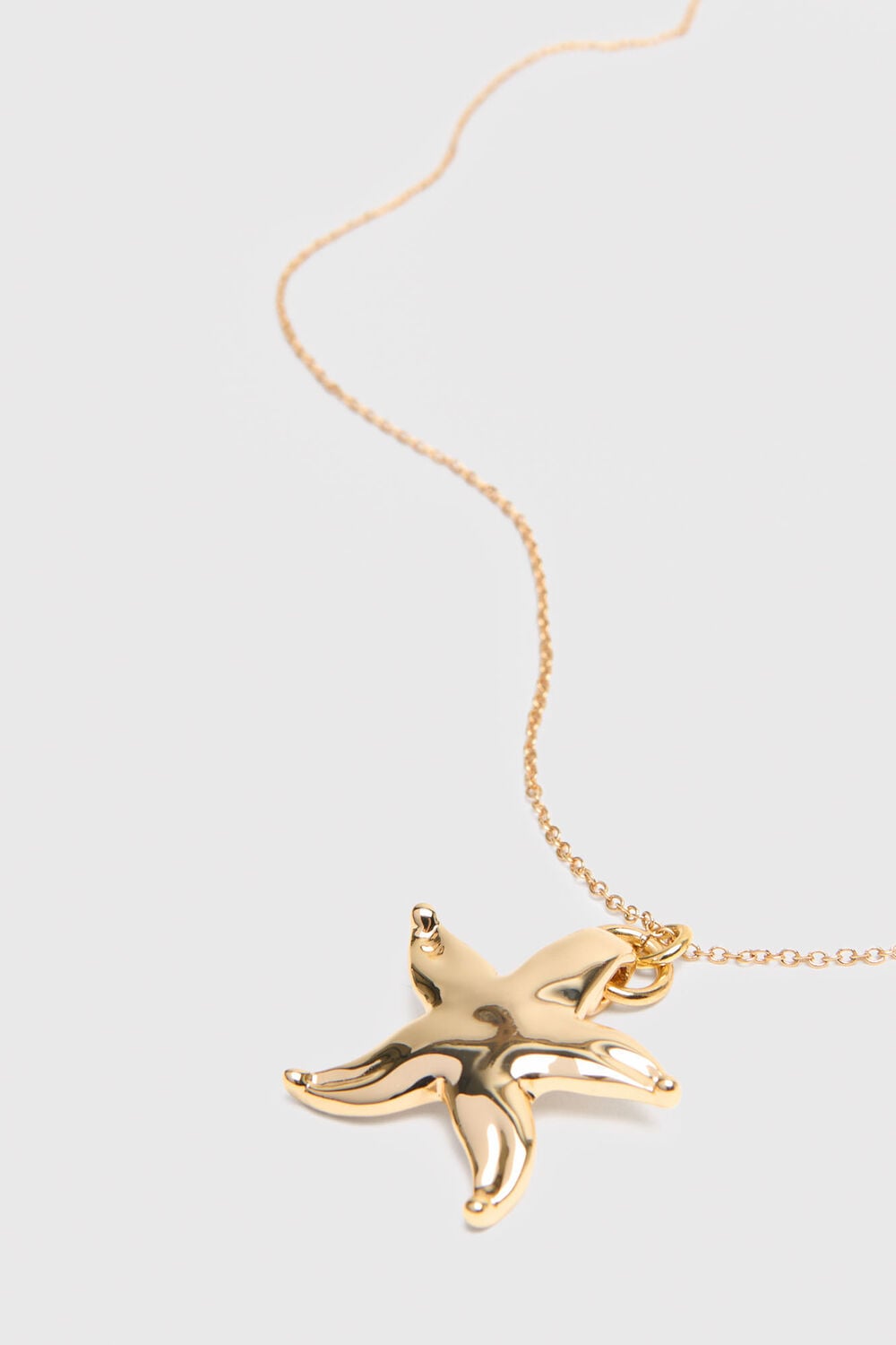Gold Starfish Pendant Necklace