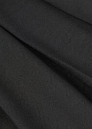 Wool Blend Pleated Kilt Skirt