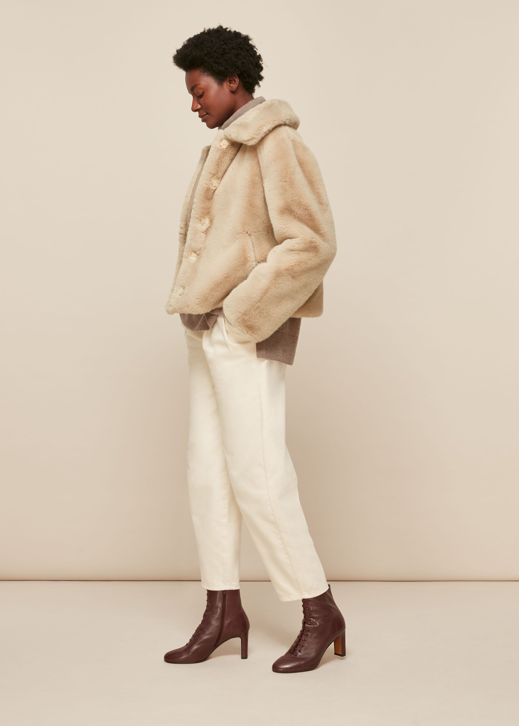 Whistles faux fur coat new arrivals