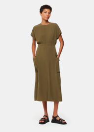 Pocket Detail Midi Dress