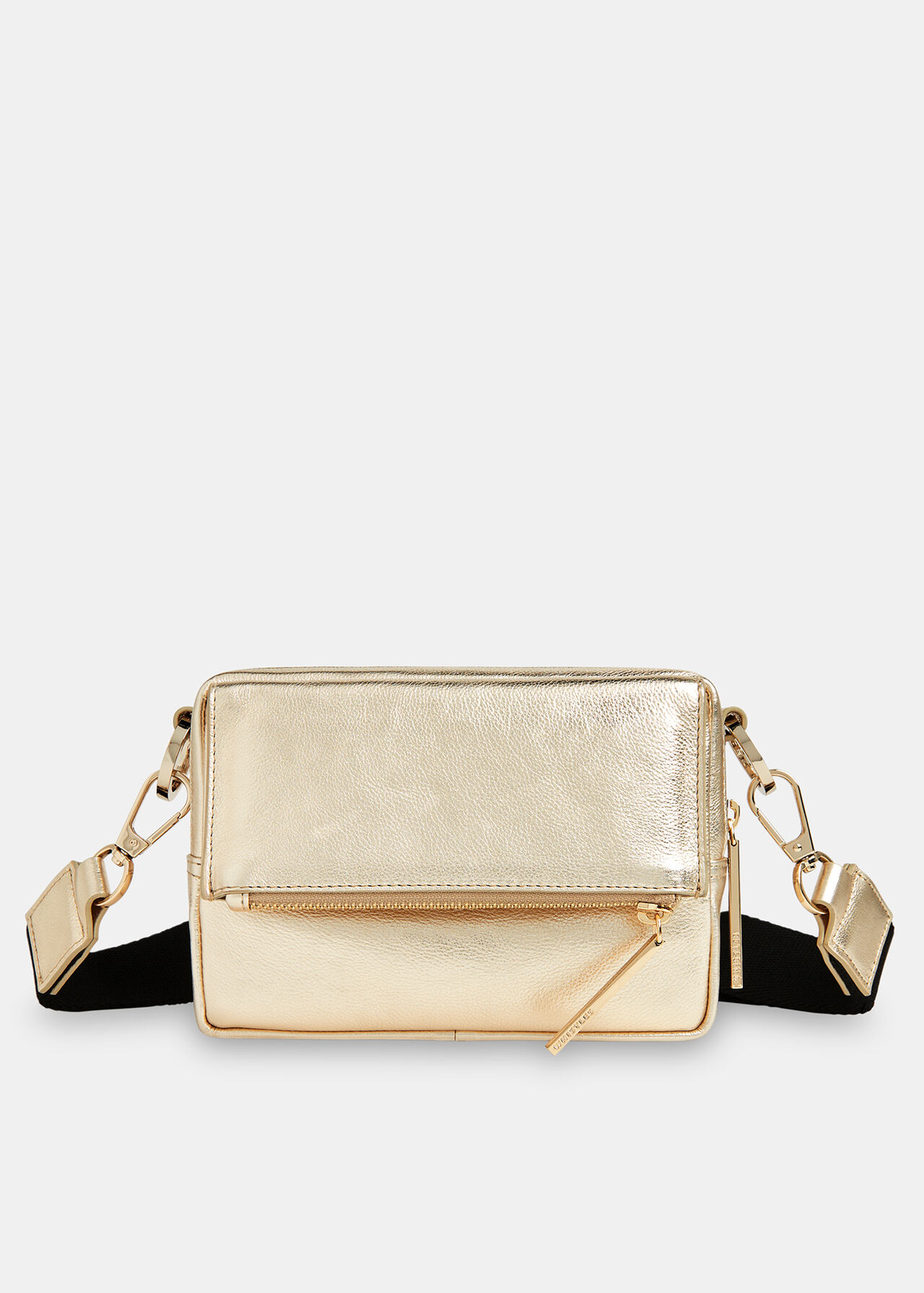Gold Bibi Crossbody Bag WHISTLES Whistles ROW