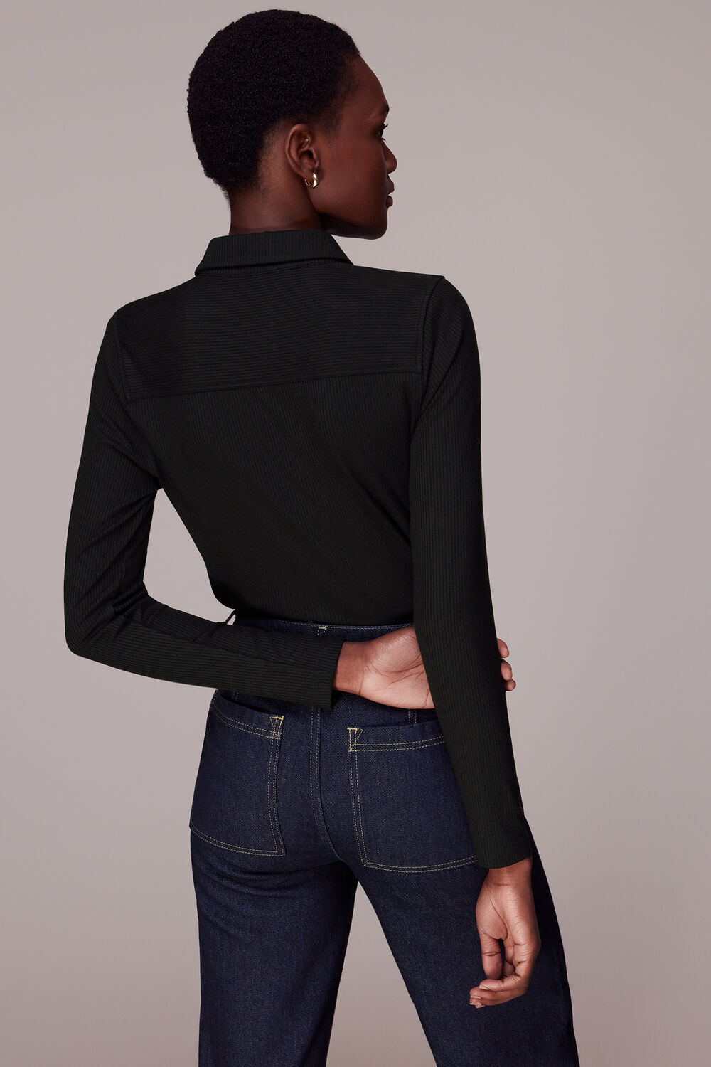 Ribbed Fitted Shirt