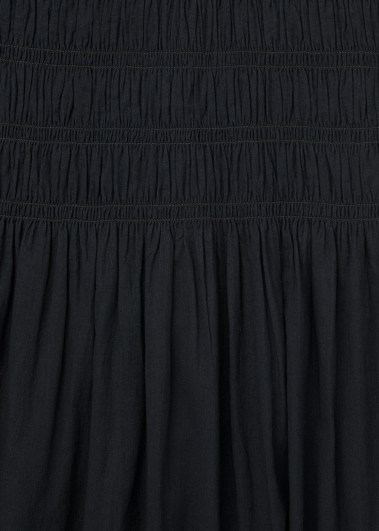 Black Avery Smocked Dress WHISTLES Whistles US