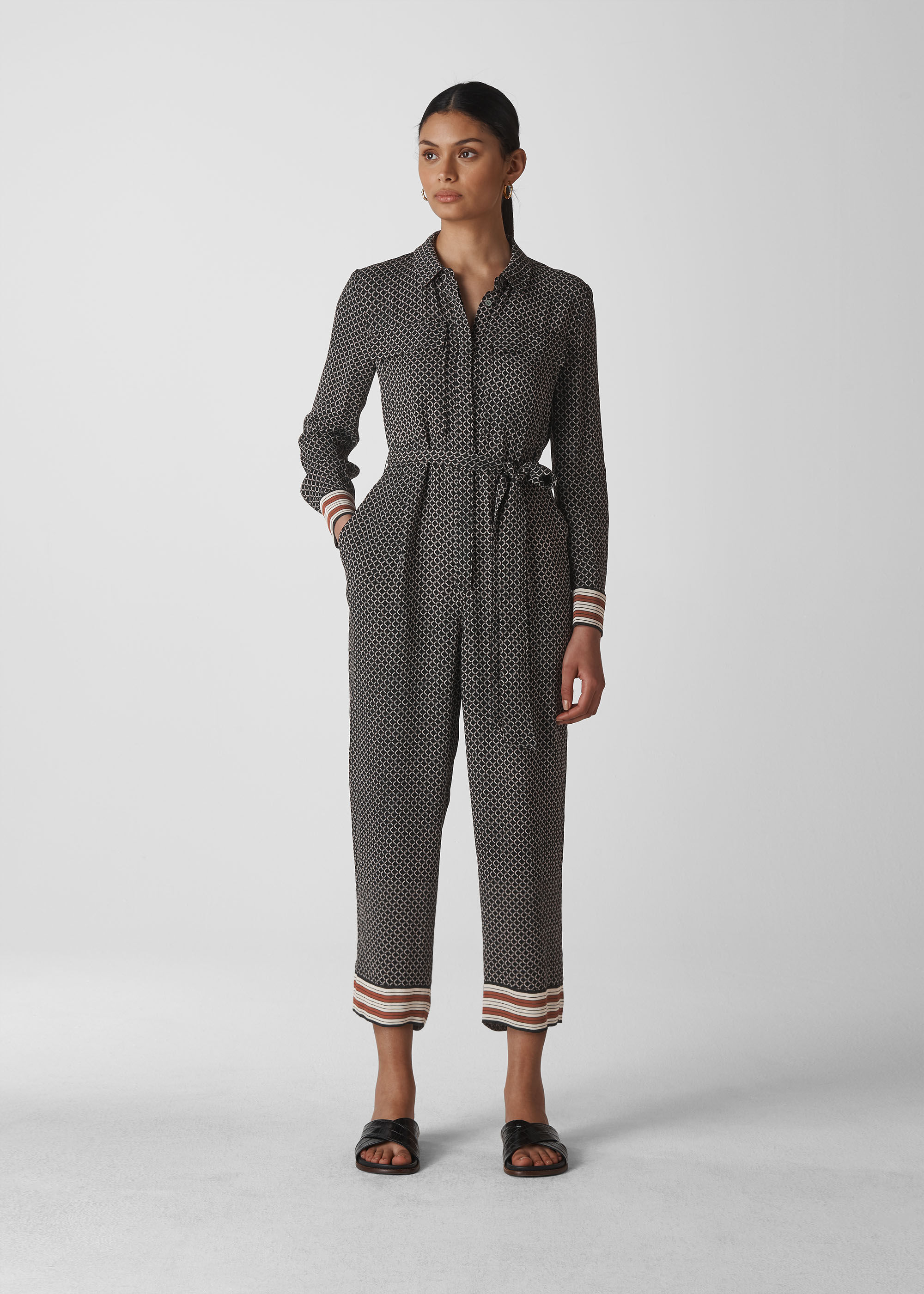 Whistles scarf print 2025 jumpsuit