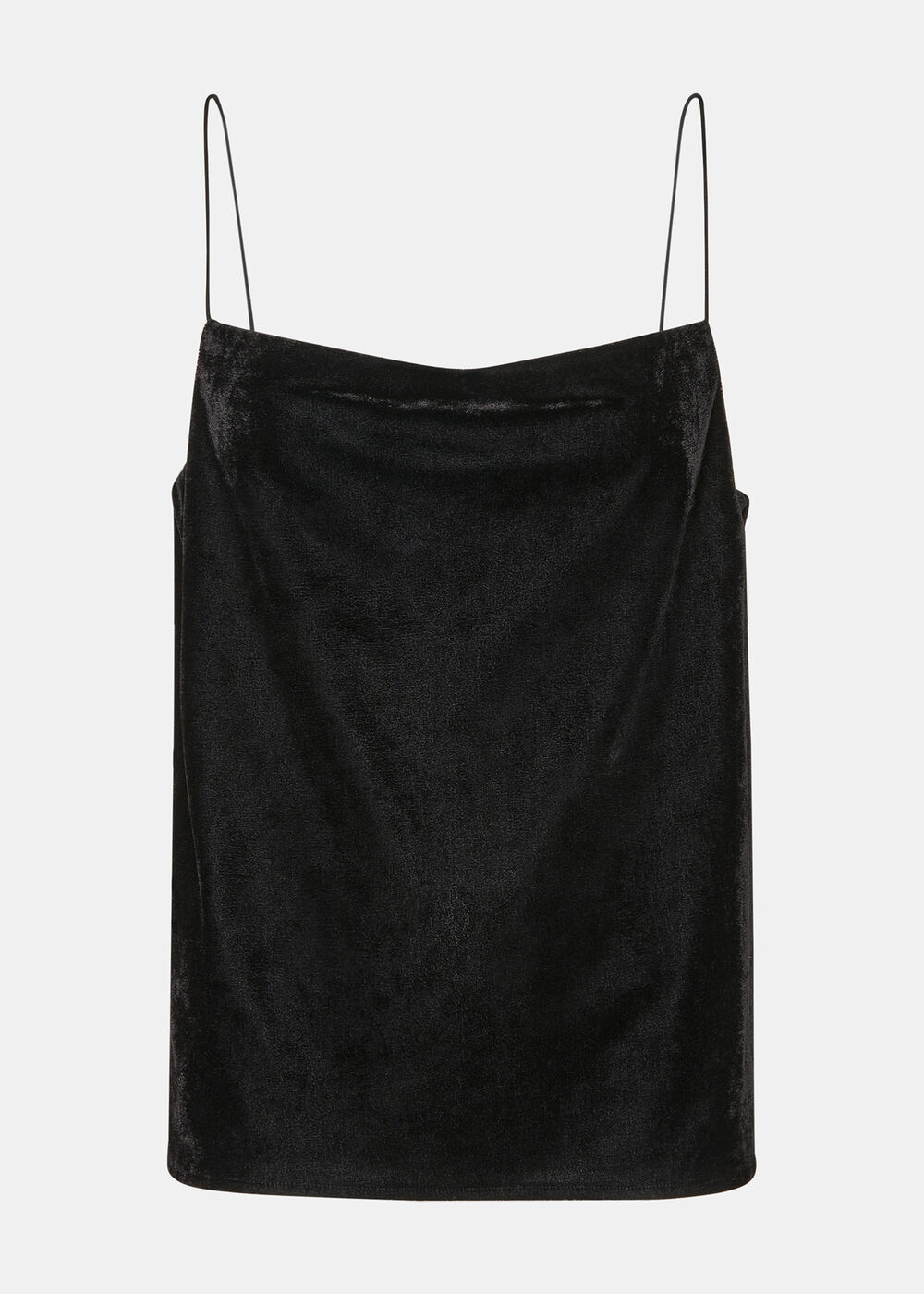 Velvet Cowl Neck Cami Top