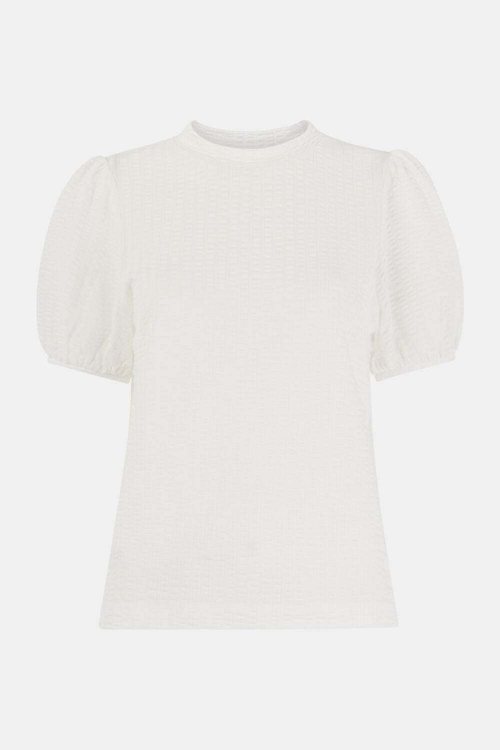 Texture Puff Sleeve Top
