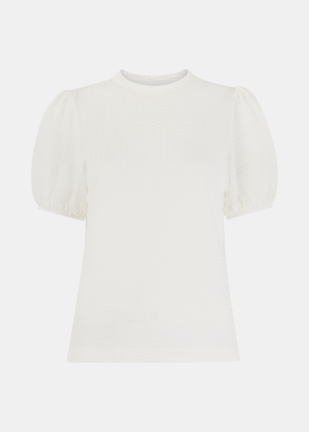 Texture Puff Sleeve Top