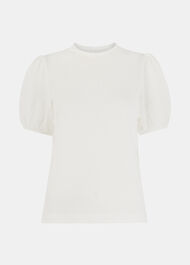 Texture Puff Sleeve Top