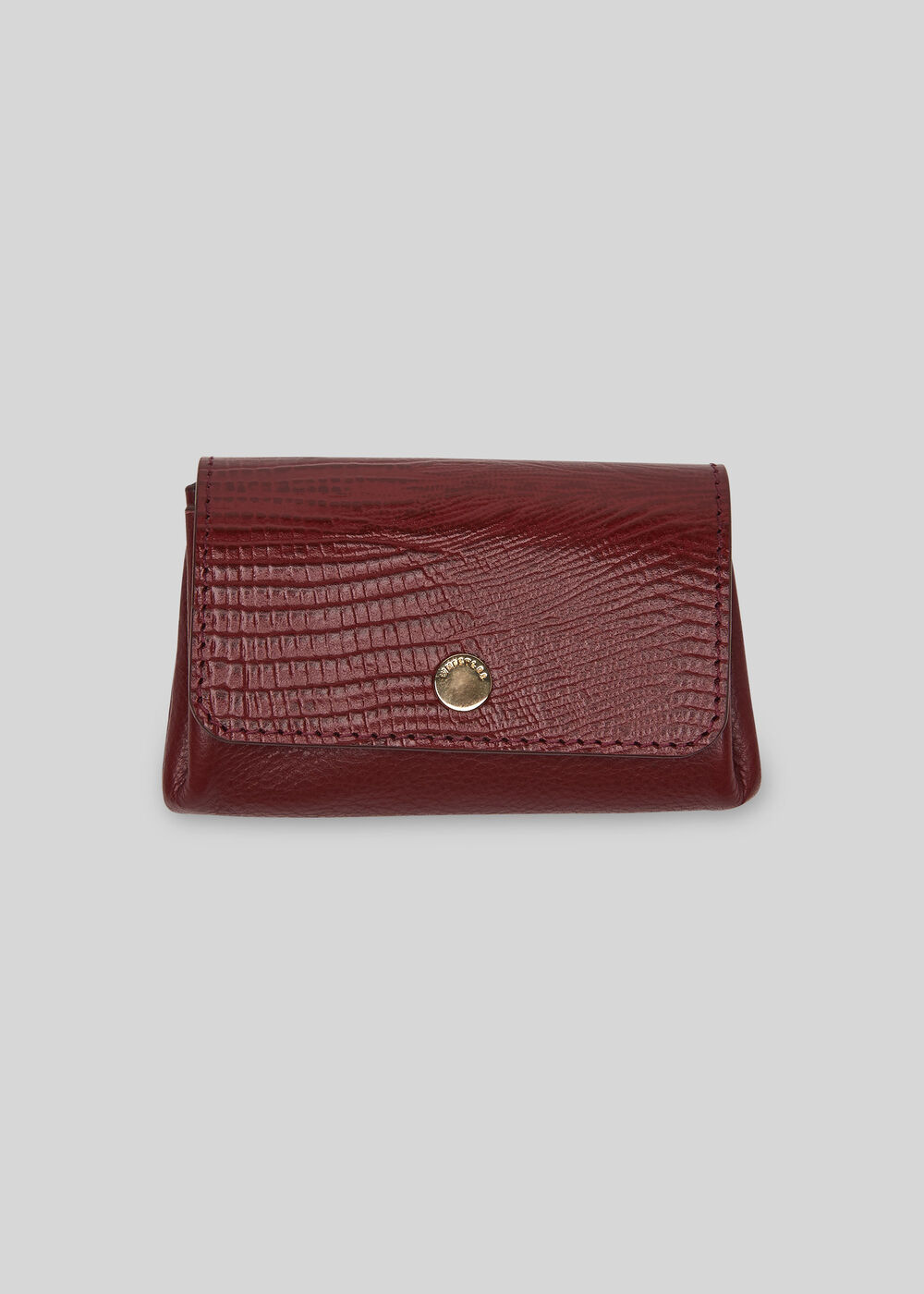 Emmy Lizard Coin Purse Burgundy