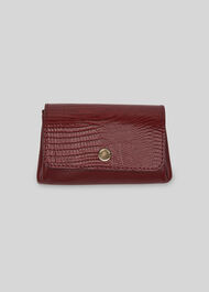 Emmy Lizard Coin Purse Burgundy