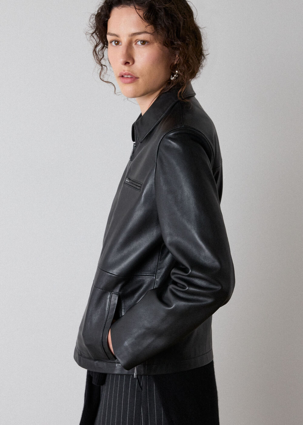 Kate Zip Leather Jacket
