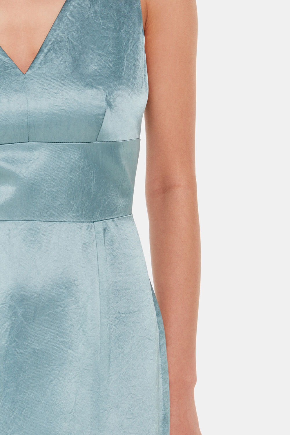 Sage Green Charlotte Satin Maxi Dress