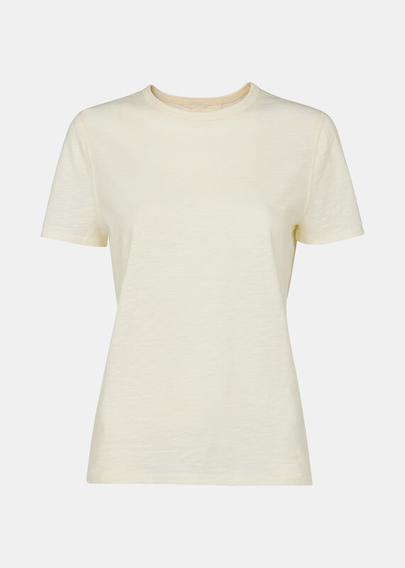 Cream Posie Double Trim Tee