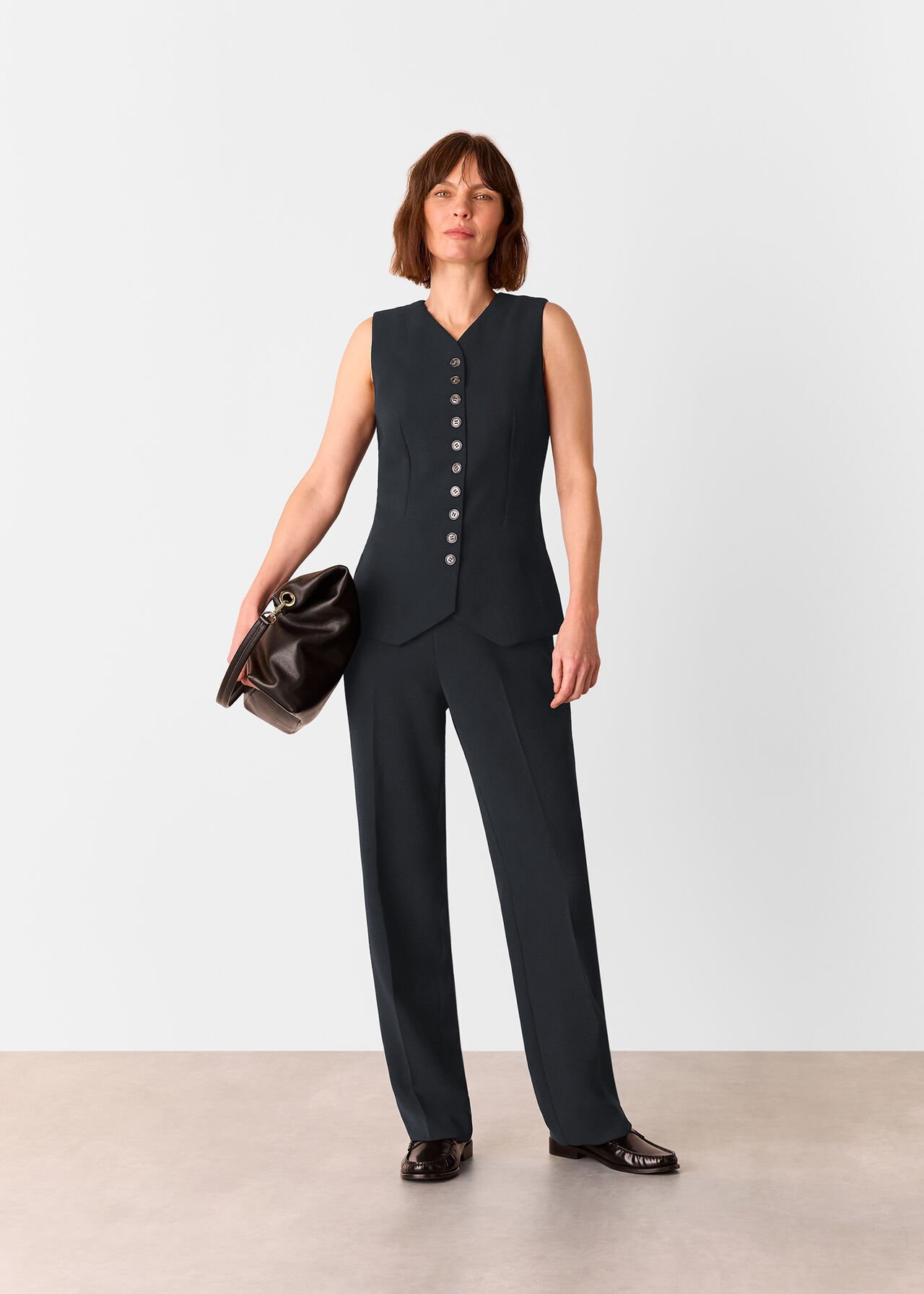 Cora Crepe Waistcoat