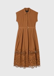 Cotton Broderie Shirt Dress