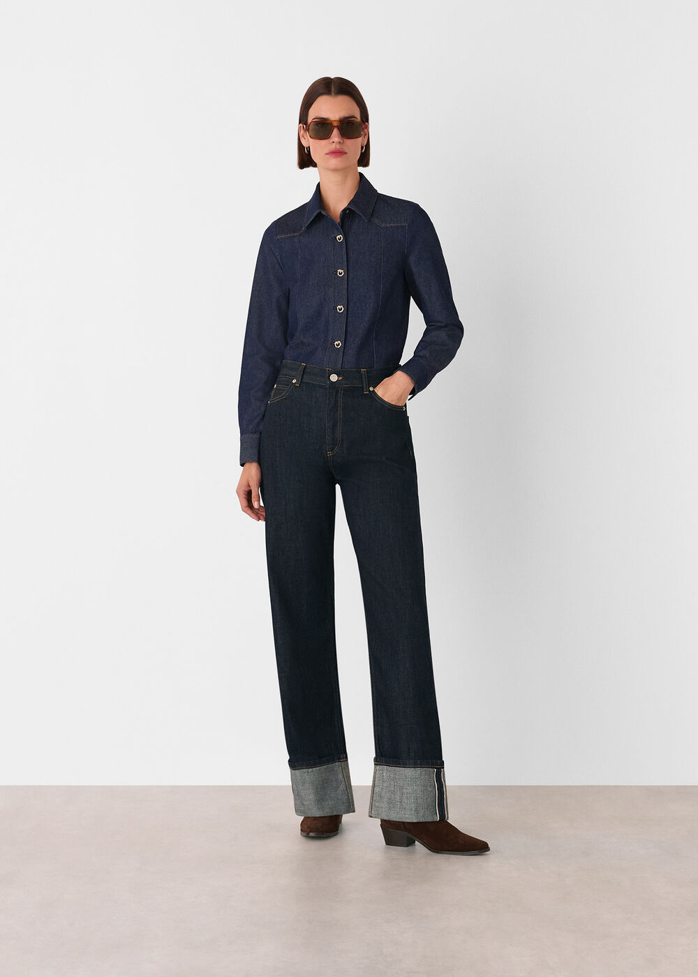 Button Detail Cotton Shirt