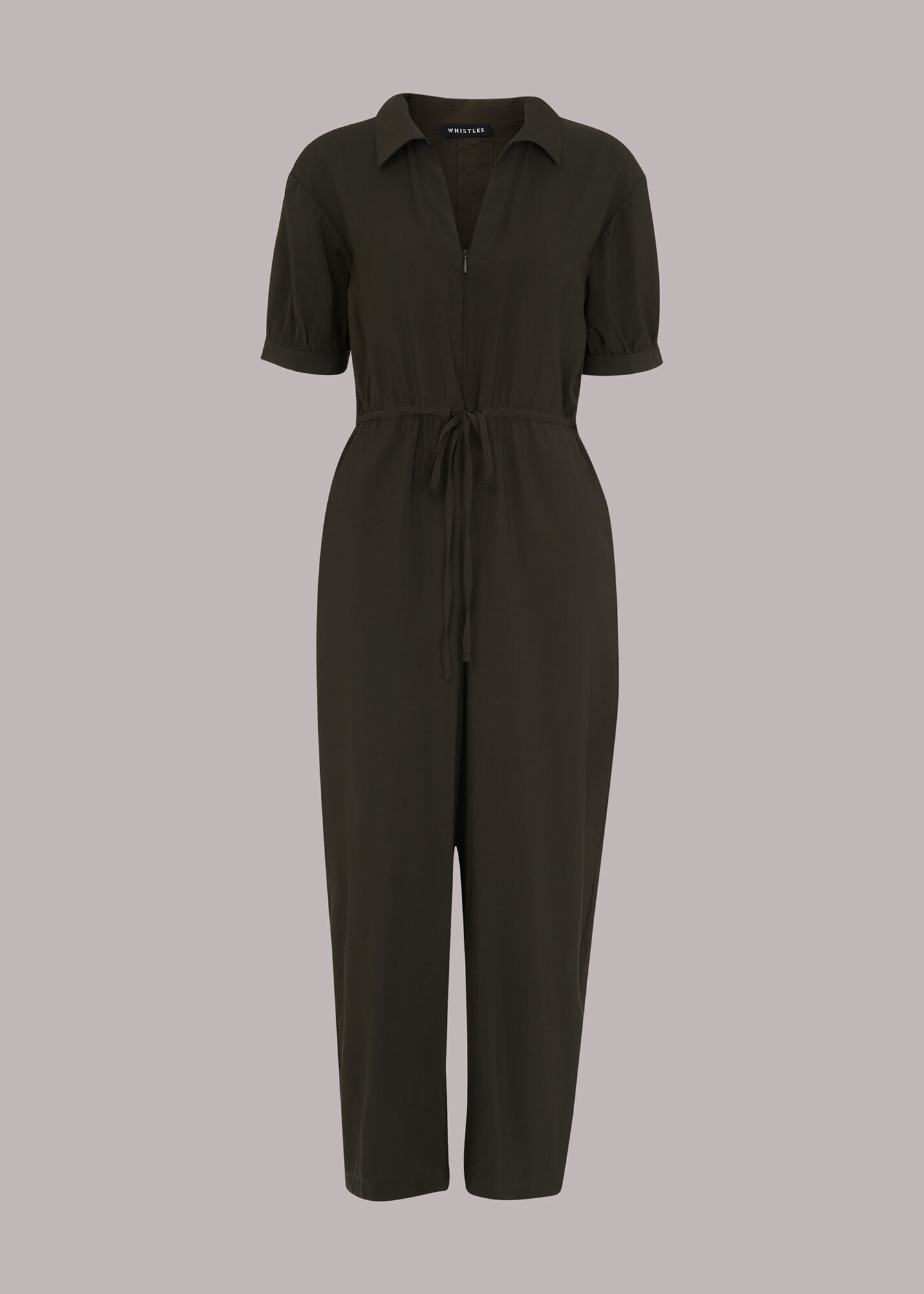 Khaki Jenny Jumpsuit WHISTLES