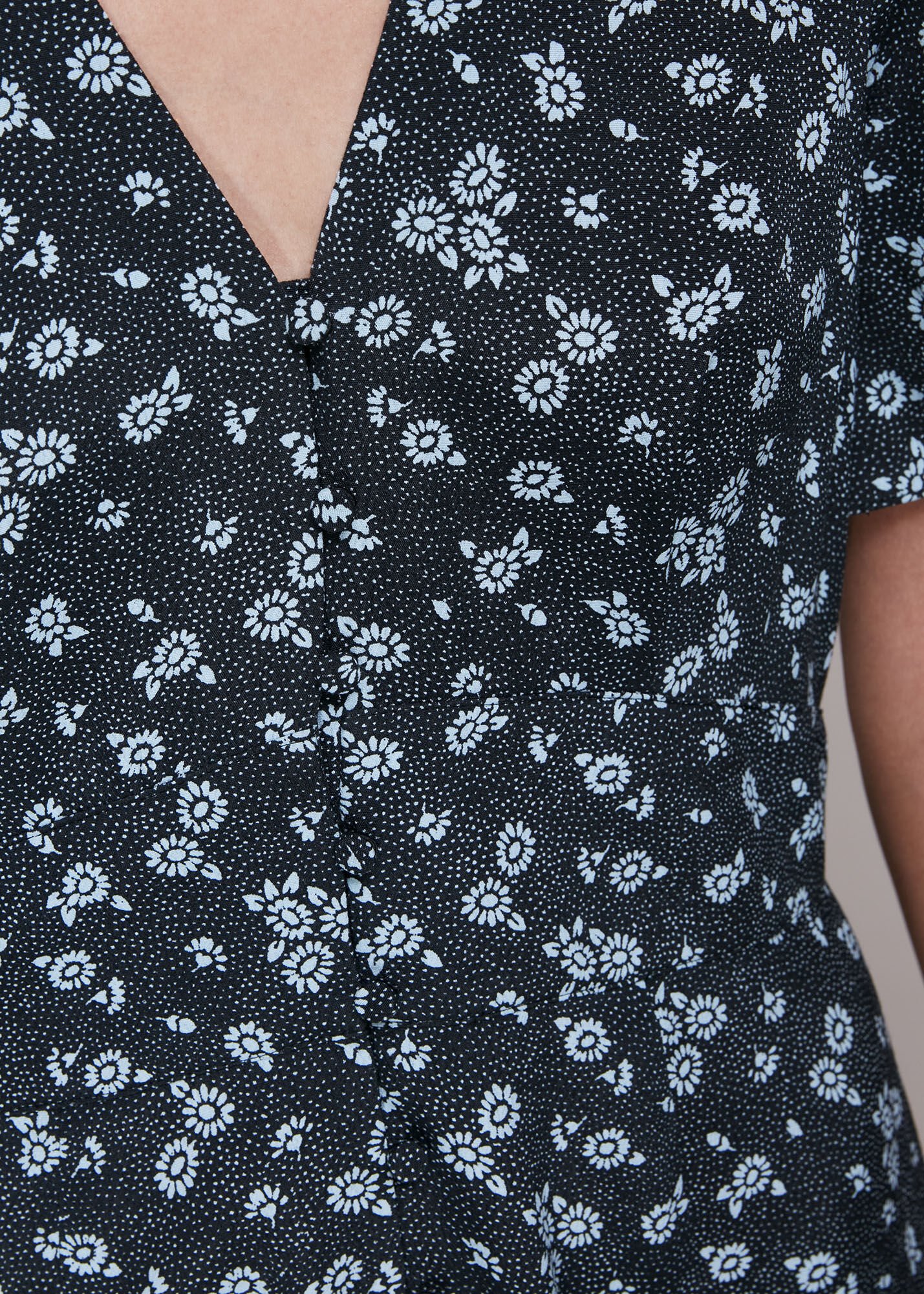 Whistles daisy print midi on sale dress