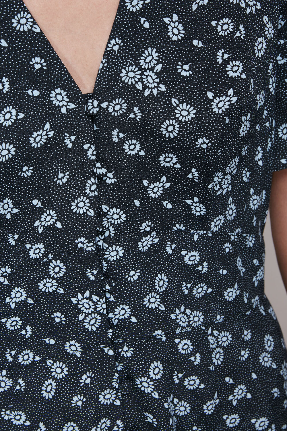 Daisy Spot Print Midi Dress