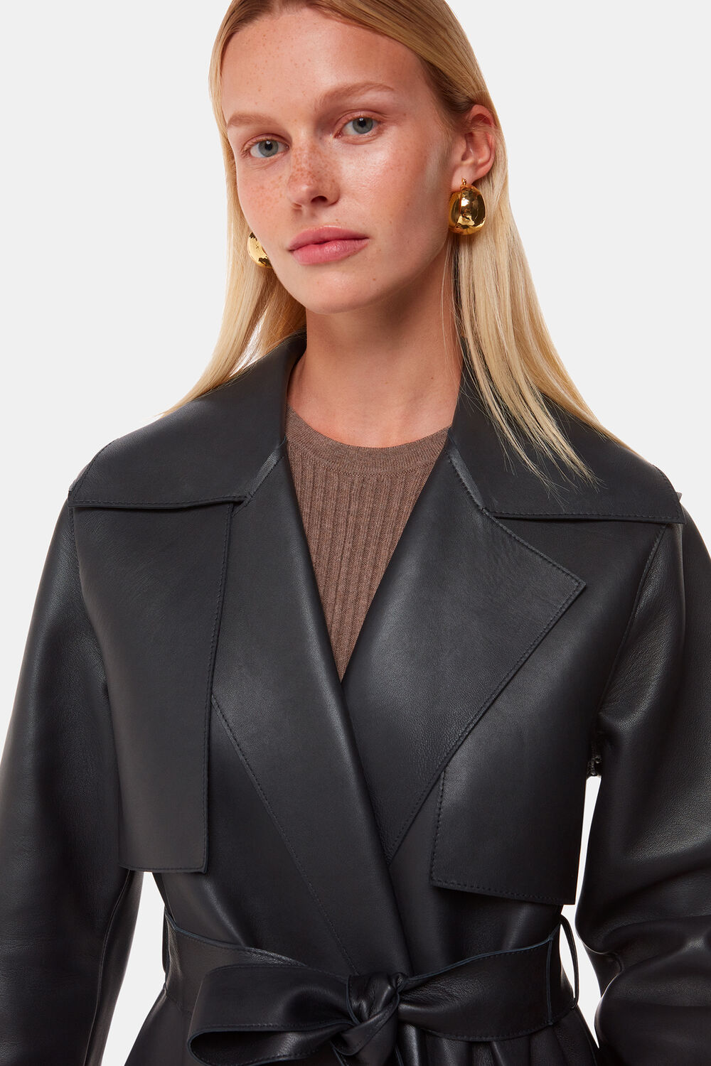 Faye Clean Bonded Trench Coat