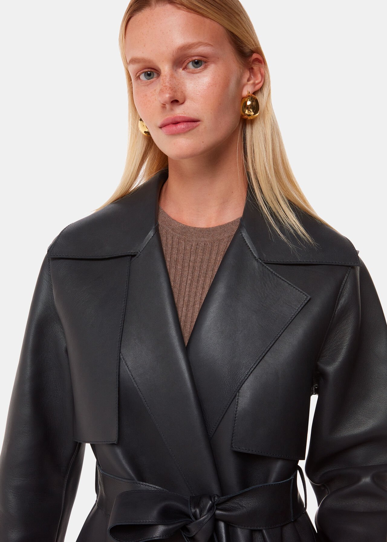 Faye Clean Bonded Trench Coat