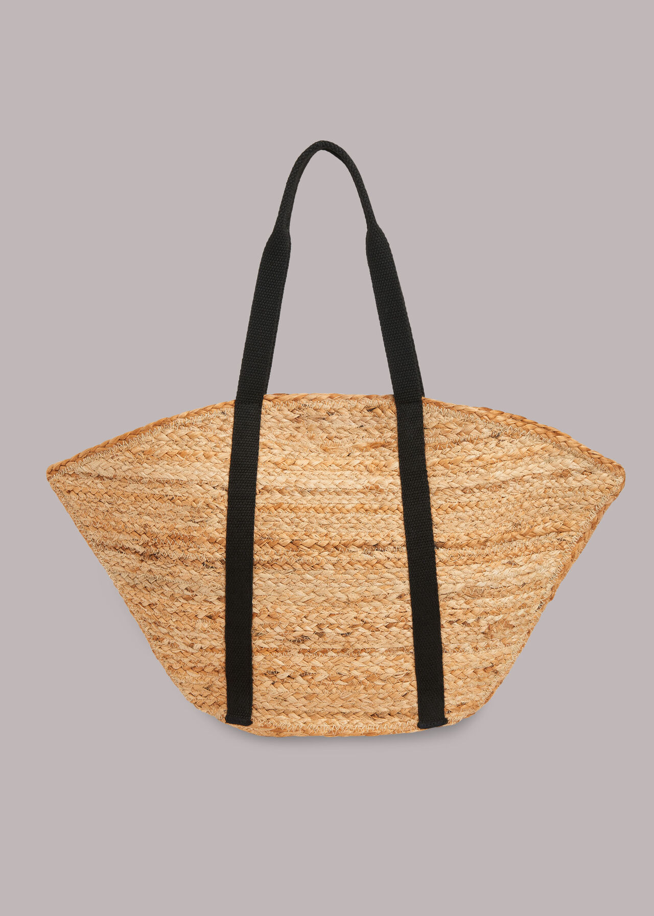 Neutral Santos Soft Jute Tote | WHISTLES | Whistles UK