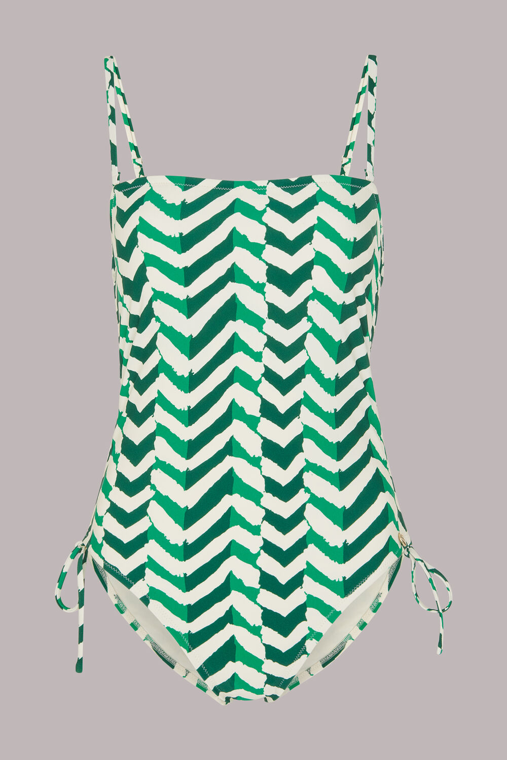 Chevron Ruched Swimsuit