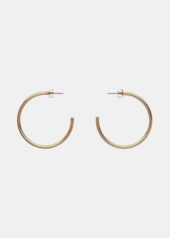 Gold Large Classic Hoop Earring