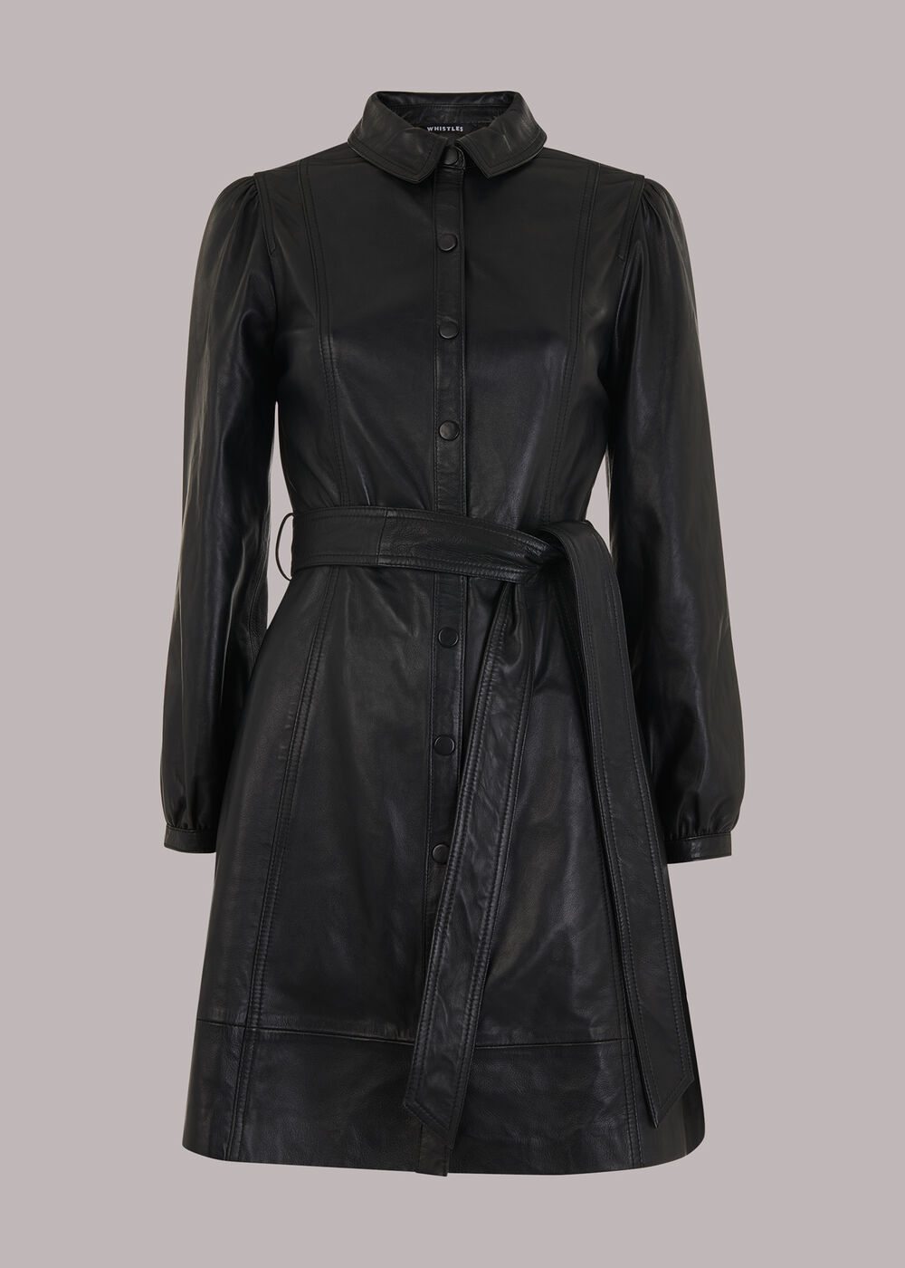 Phoebe Short Leather Dress