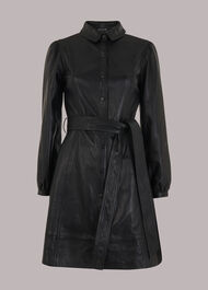Phoebe Short Leather Dress