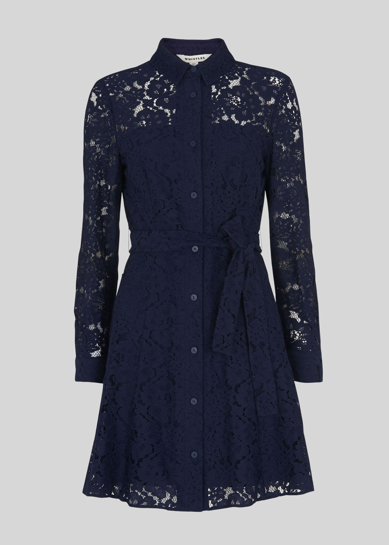 Oliviana Lace Mini Dress Navy