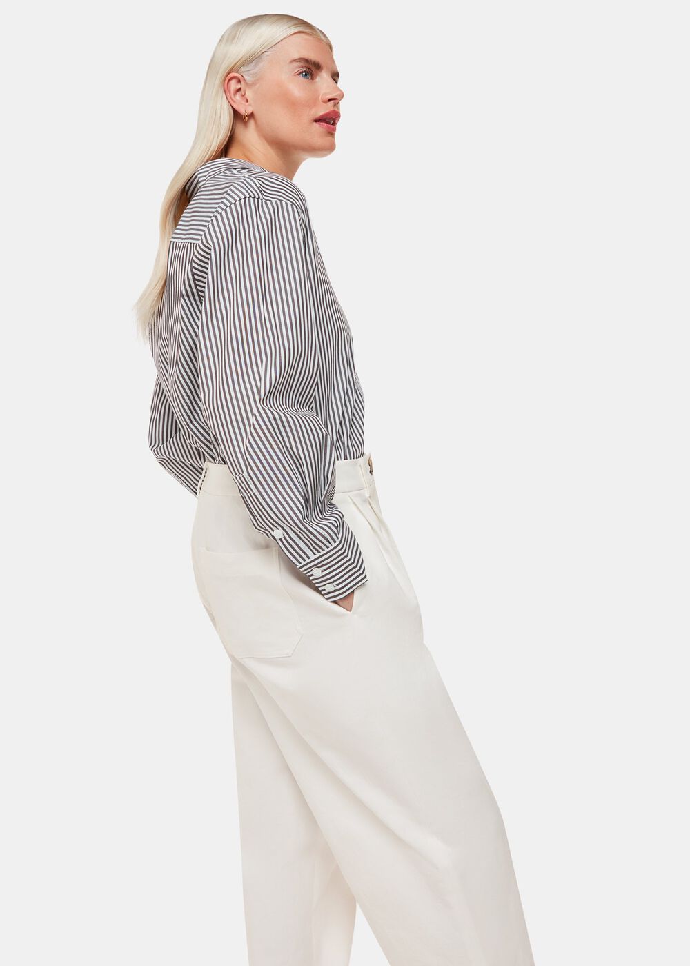 Petite Bethany Barrel Leg Trouser