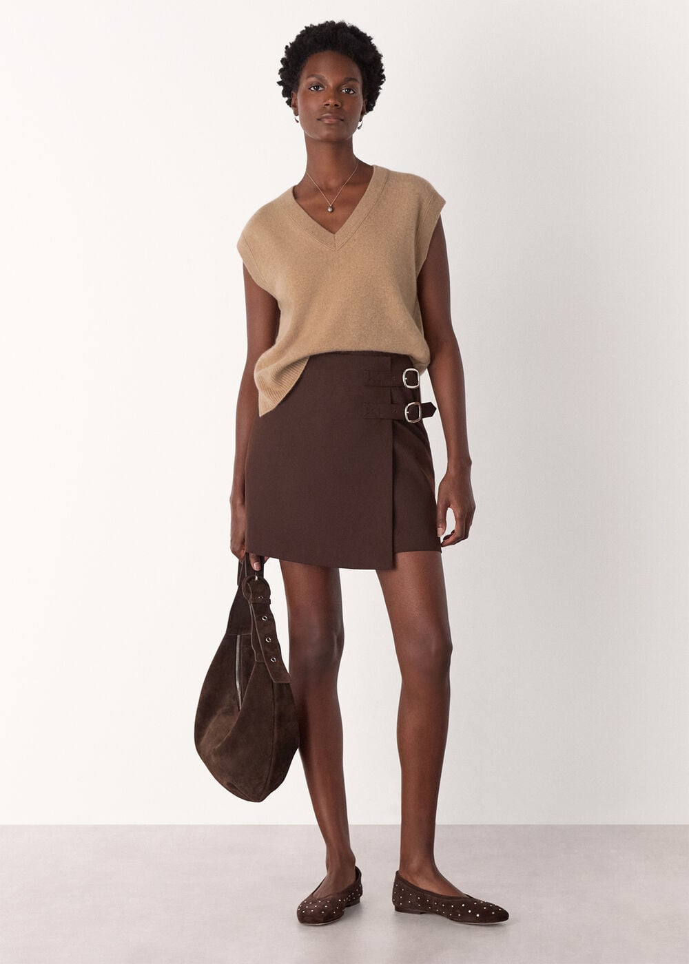 Cashmere V Neck Tank