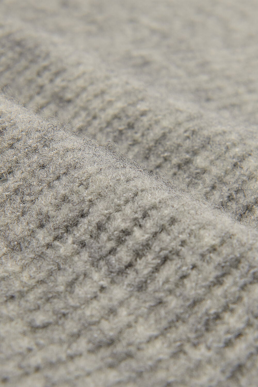 Grey Wool Mix Side Tie Detail Tank