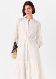 Broderie Midi Dress