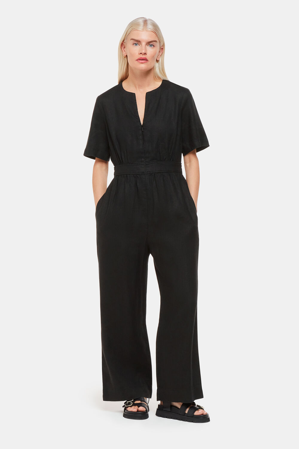Petite Cosima Linen Jumpsuit