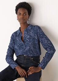 Abstract Marks Collared Shirt