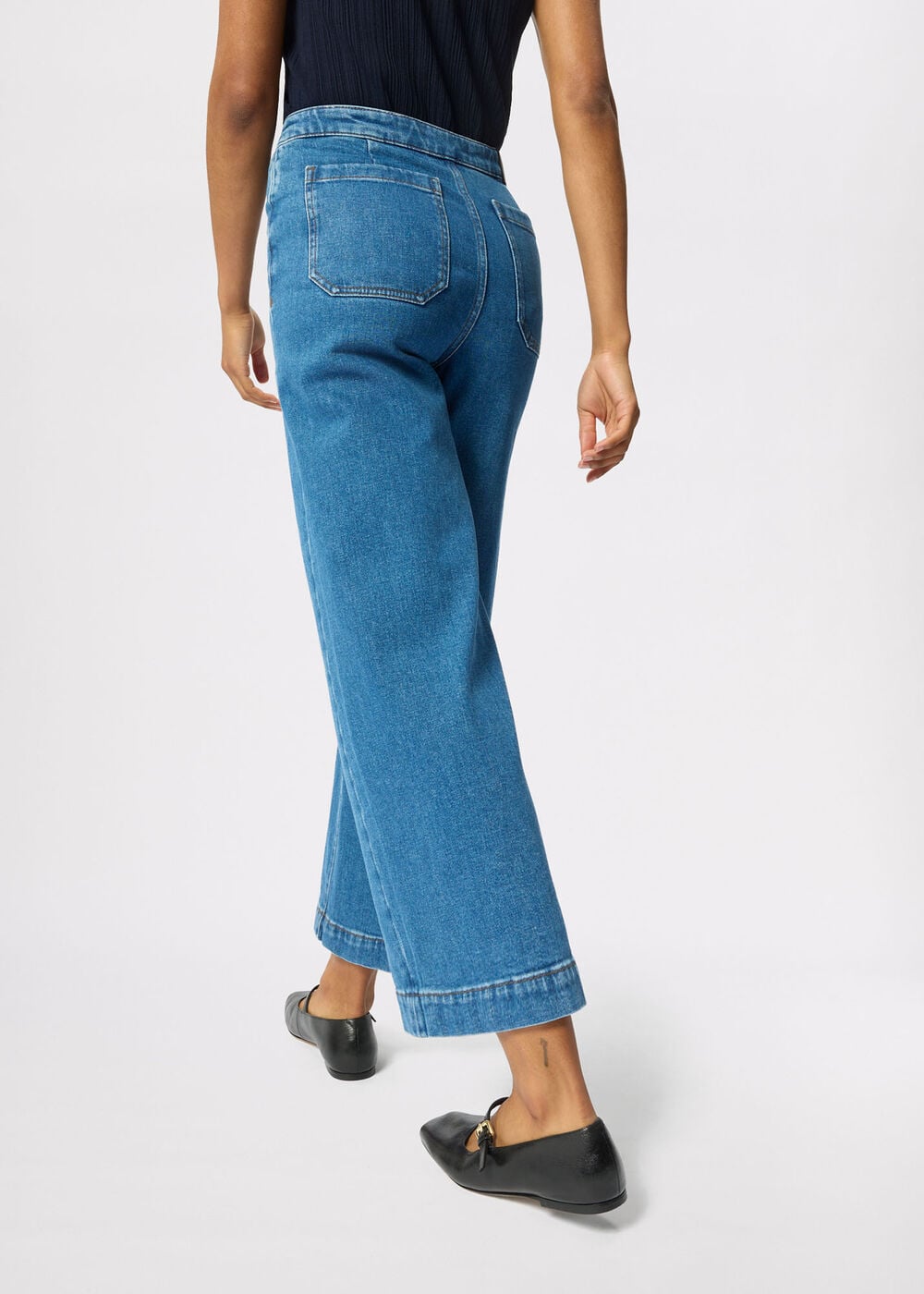 Stretch Straight Ankle Jean
