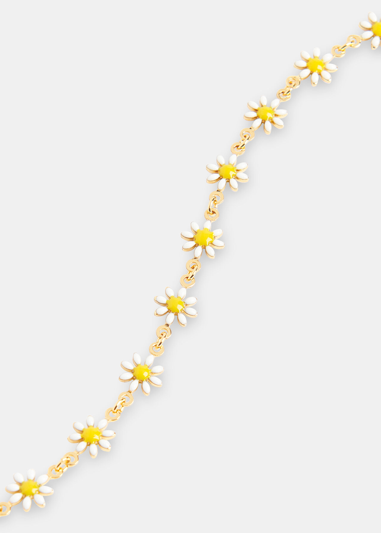 Enamel Daisy Chain Anklet