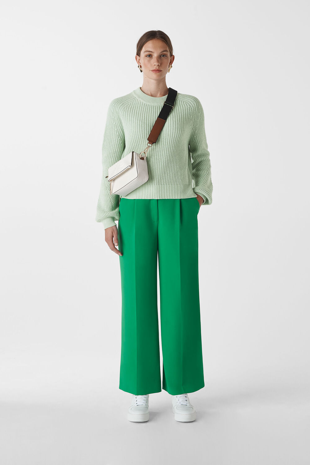 Fashion Detail Cotton Knit Mint