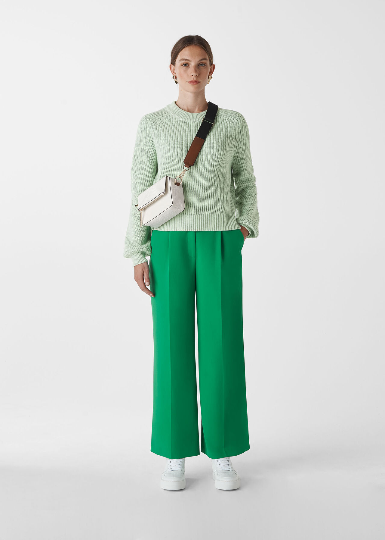 Fashion Detail Cotton Knit Mint
