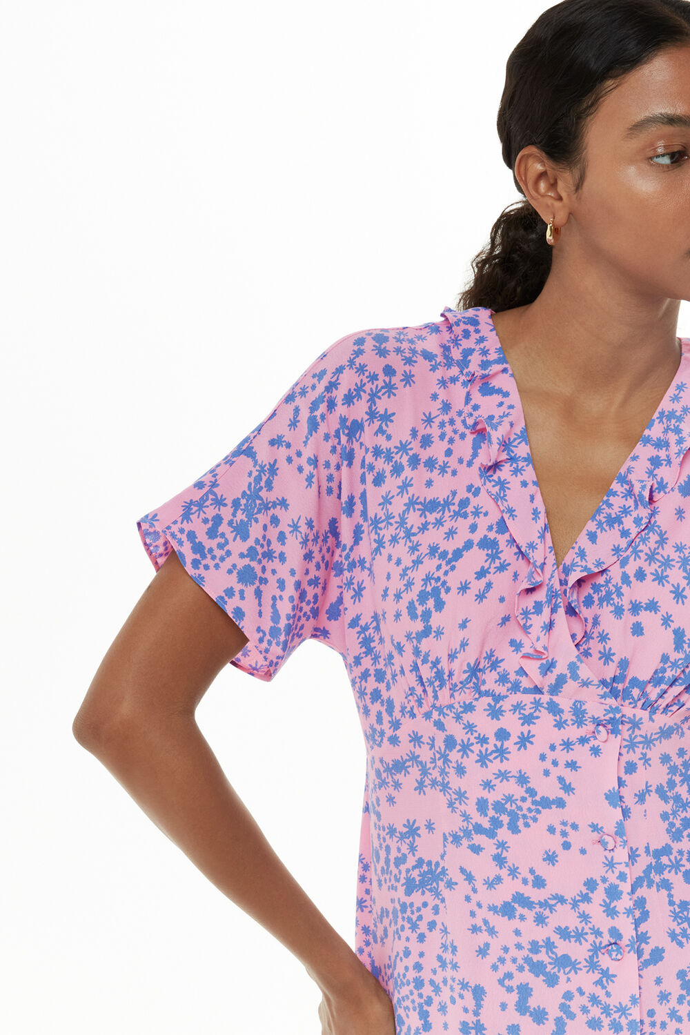 Dandelion Floral Midi Dress