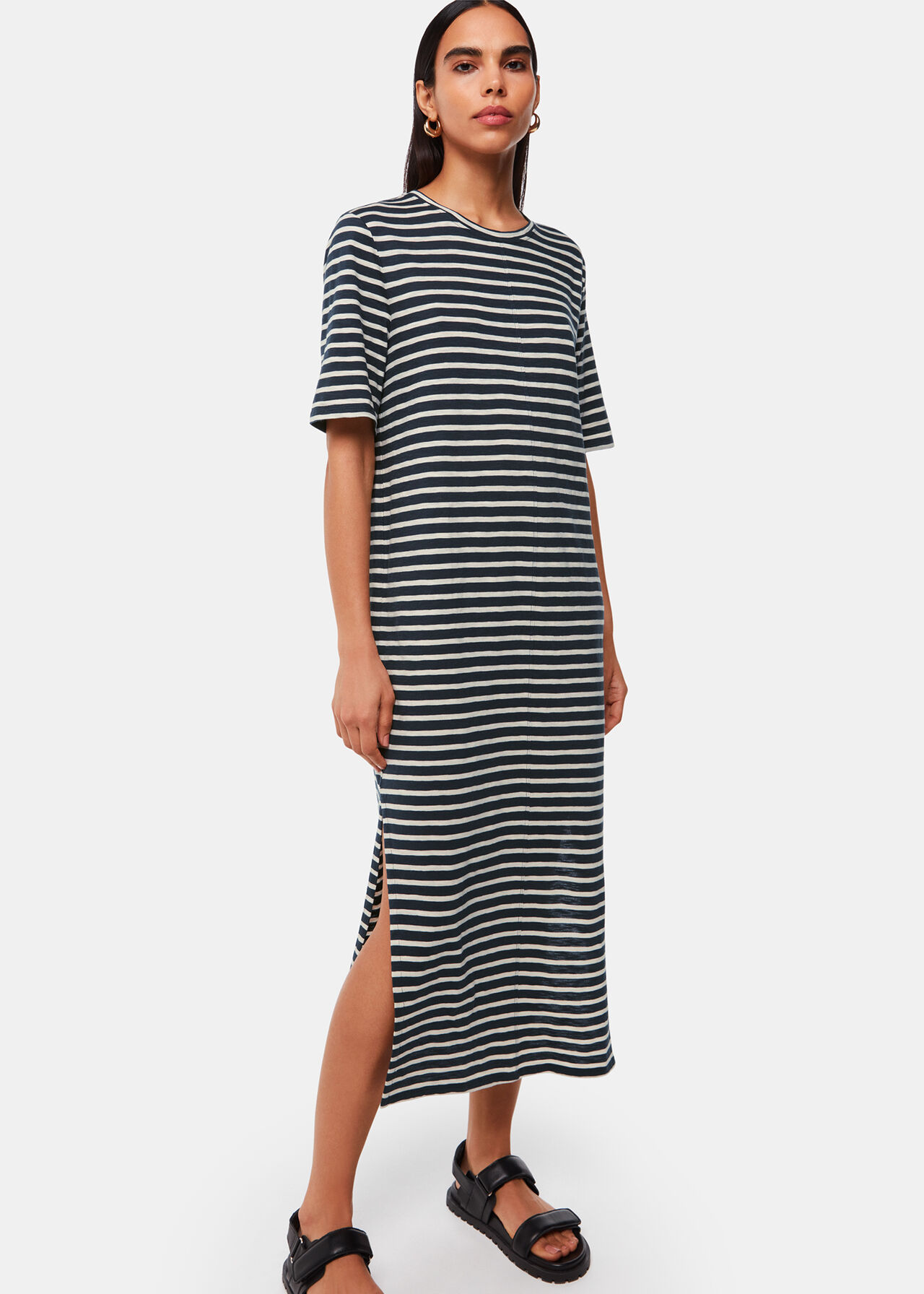 Breton Stripe Jersey Dress